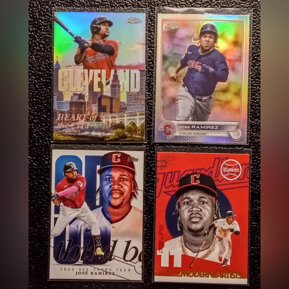 2023 Topps Chrome Jose Ramirez Refractor & Heart of the City! Cleveland